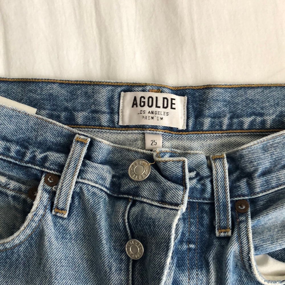 AGOLDE Blue High Rise Jeans Vintage-Inspired